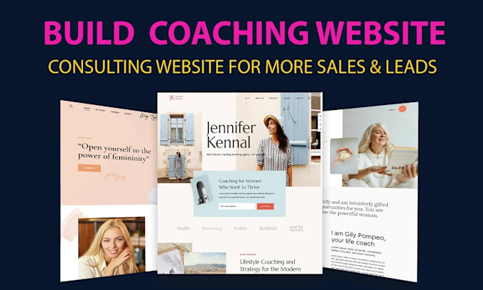 build a luxury and premium coaching consulting business website