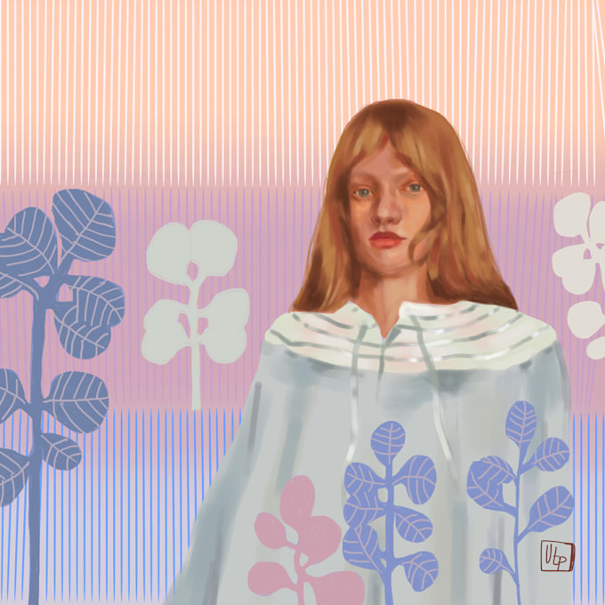 create a dreamy digital portrait illustration for you