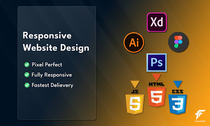 convert psd, sketch and xd to html responsive bootstrap