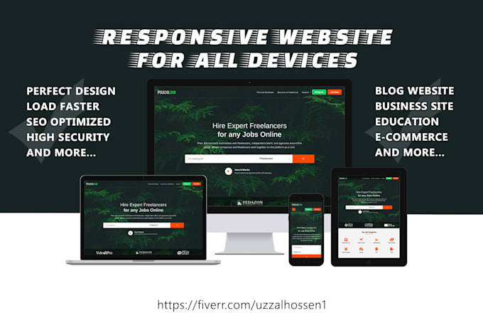 create a responsive wordpress website