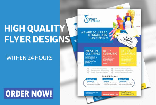 do attractive,custom flyer design for product advertisement