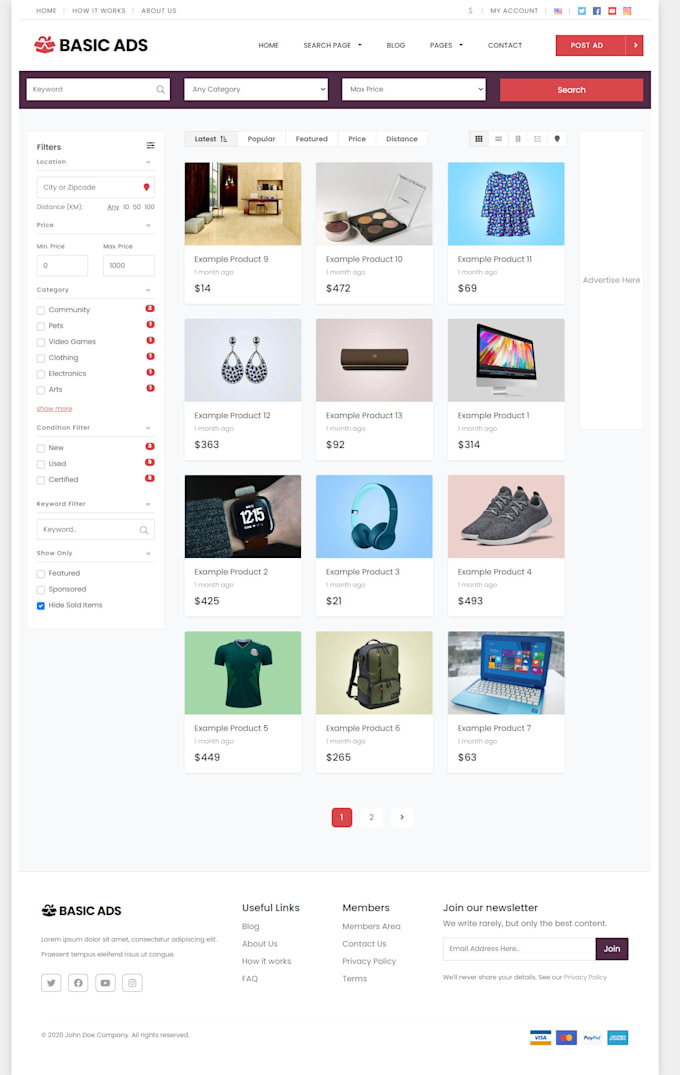 build a classified and listing website on wordpress