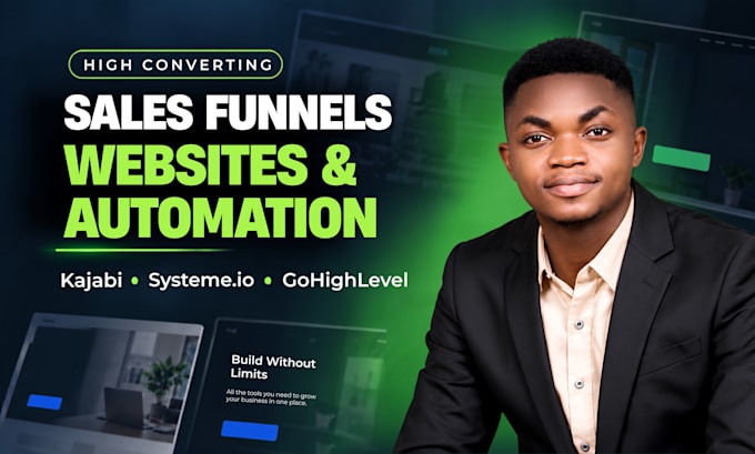 do gohighlevel sales funnel, ai voice agent, kajabi website, systeme io expert