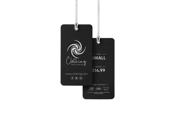 Design clothing tags, hang tags, care labels and price tags by Santo247 ...
