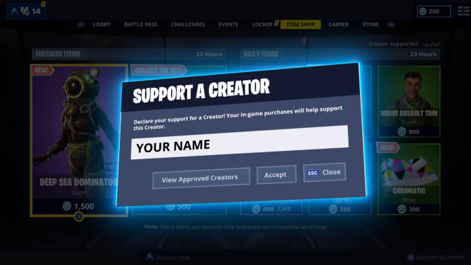 fortnite creator code overlay fortnite creator code overlay