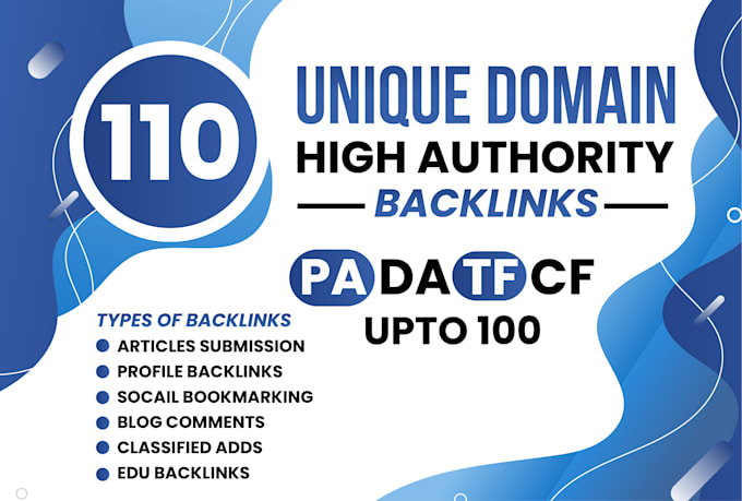 increase ranking with powerfull 110 unique domains tf cf 100