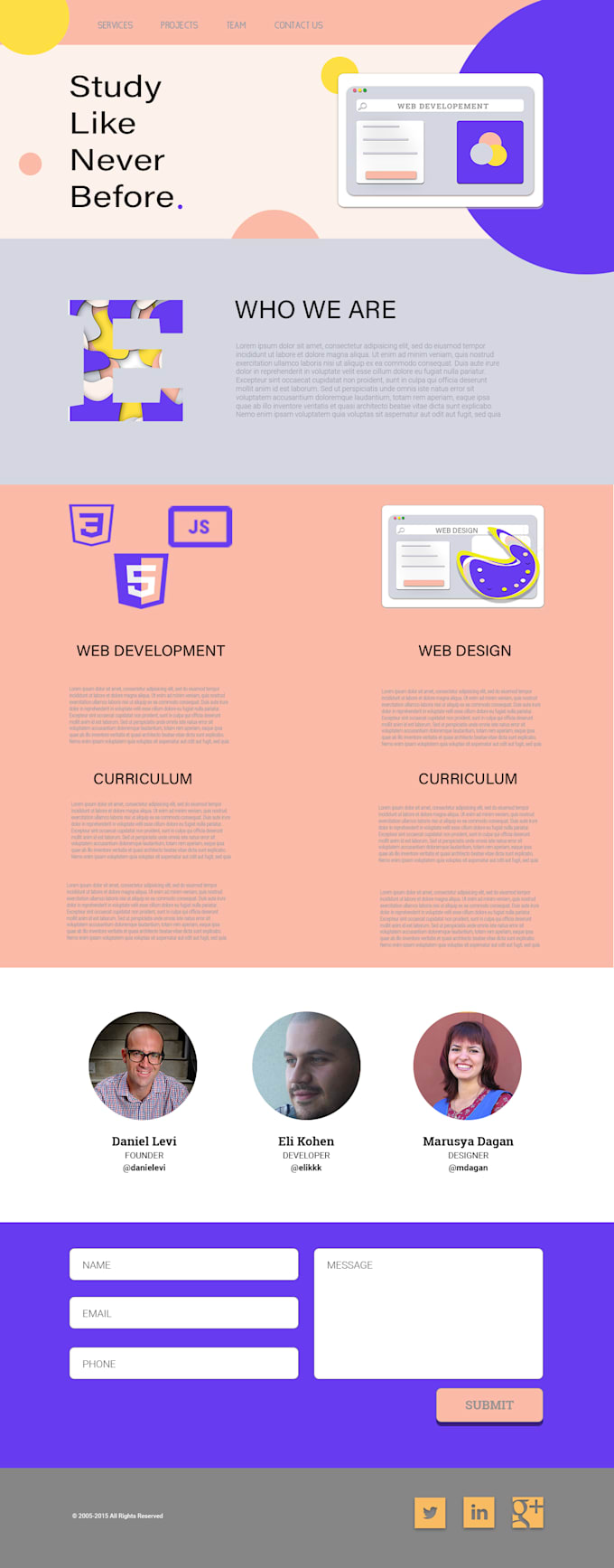 Create a landing page in html and css by Milakohen | Fiverr