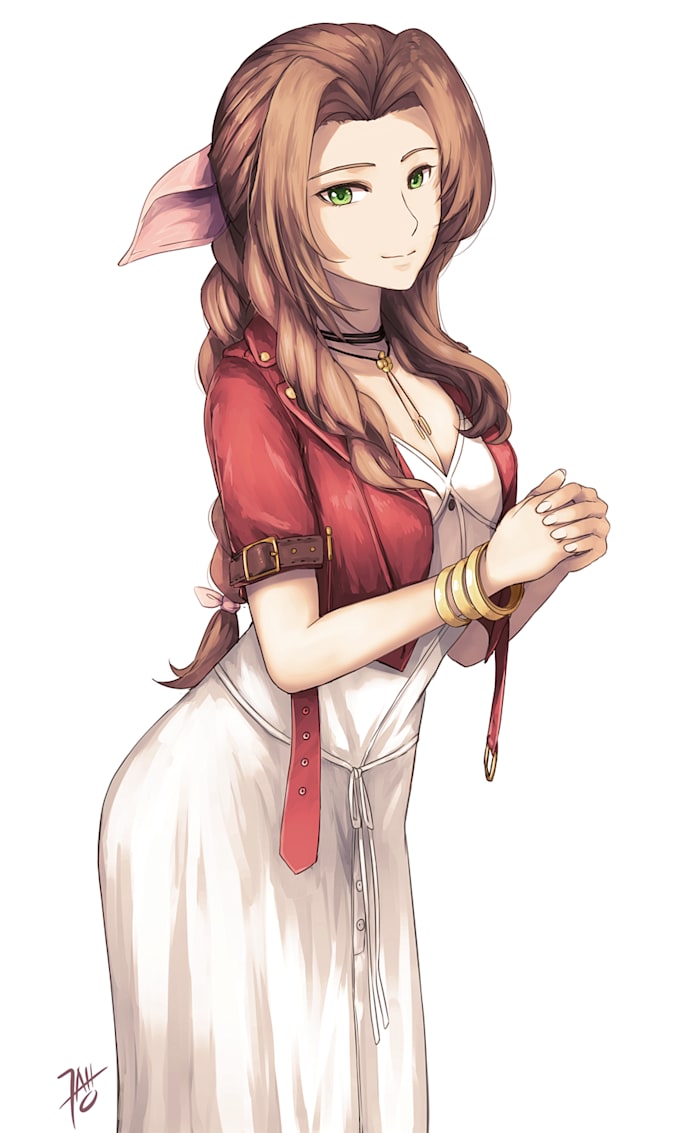 draw high quality anime illustration
