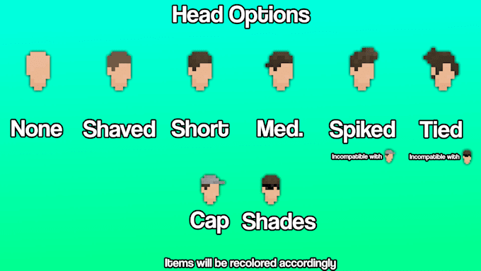 Make you a customized pixel art character by Cloudnine7 | Fiverr