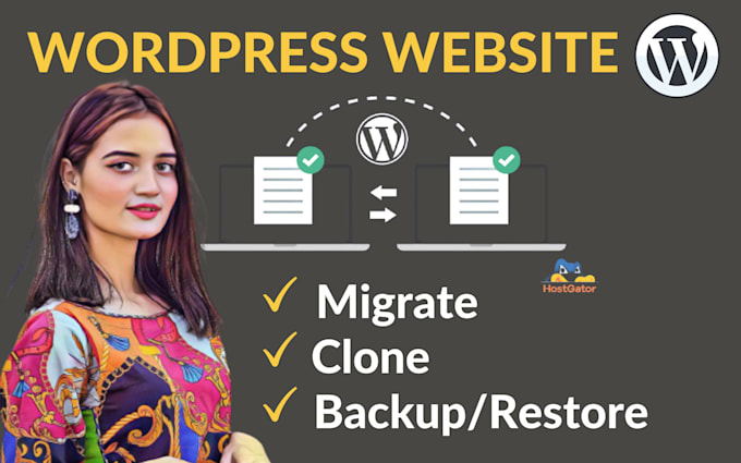 wordpress website migrate or backup and clone