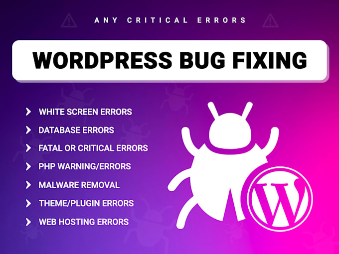 fix bug, remove malware from any wordpress, PHP, laravel cms