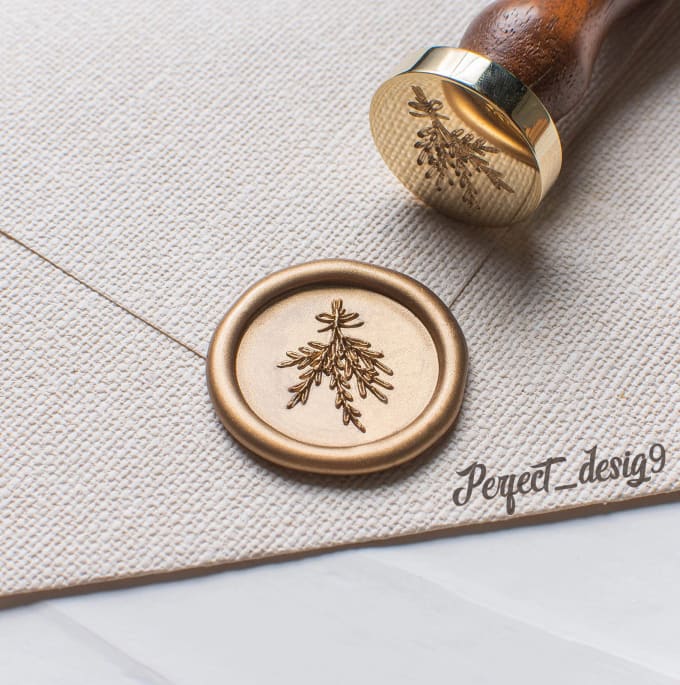 Design custom wax seal for your logo by Perfect_desig9