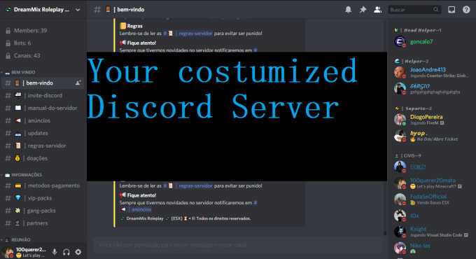 Professionally setup your discord server with everything that is ...