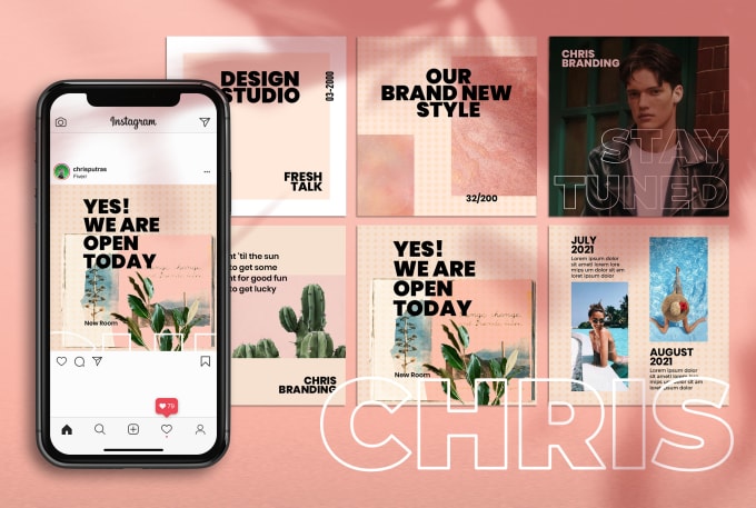 Design instagram post and story templates by Chrisputras | Fiverr