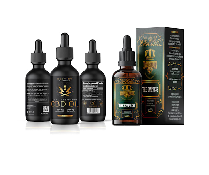 do cbd label design and label mockup