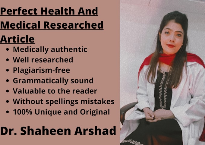 write a medical article as a doctor