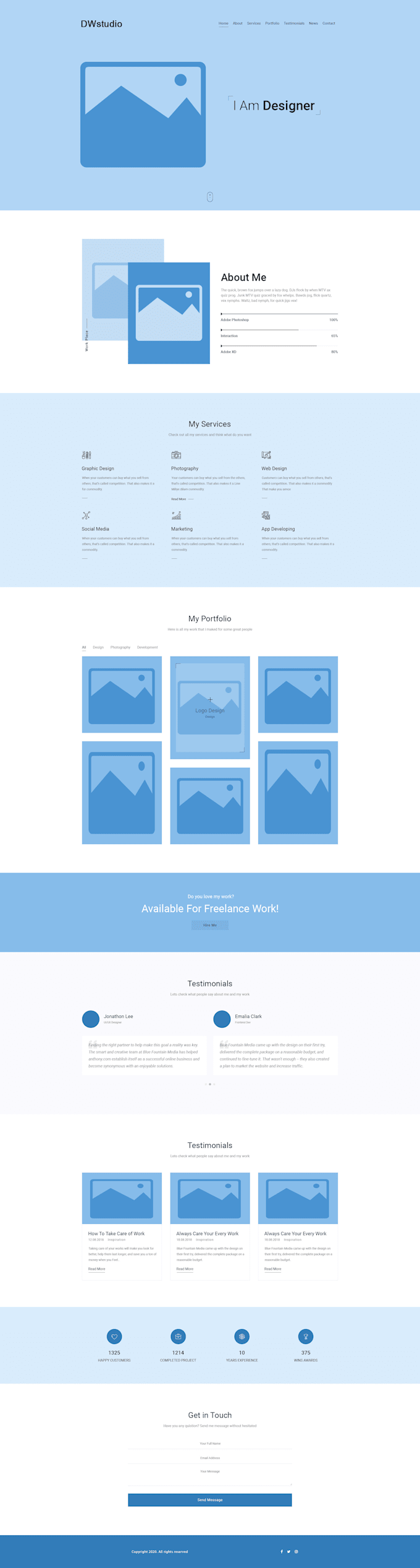 create website ui ux design in unique style and presentation