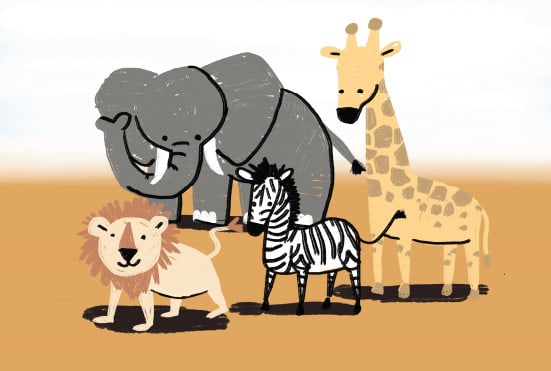 draw children cartoon or illustration