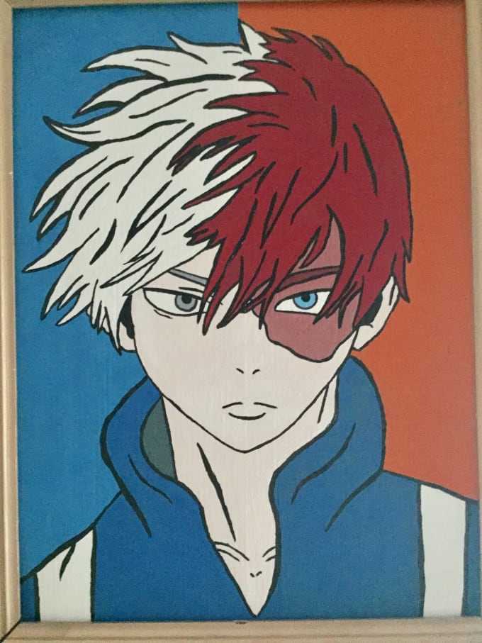 Todoroki Anime NEW Paint By Numbers - Numeral Paint Kit-demhanvico.com.vn