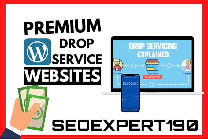 create drop service or dropservicing wordpress website