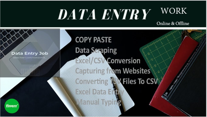 do work data scraping, manual typing, converting files