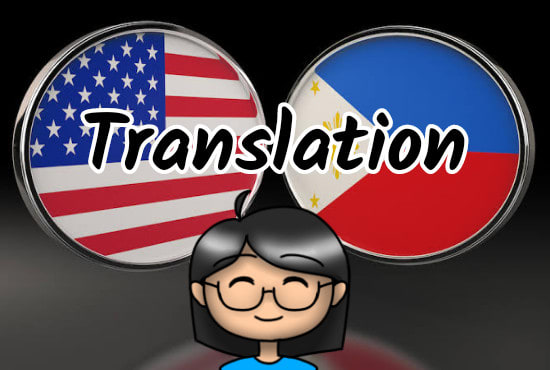 To translate tagalog english English to