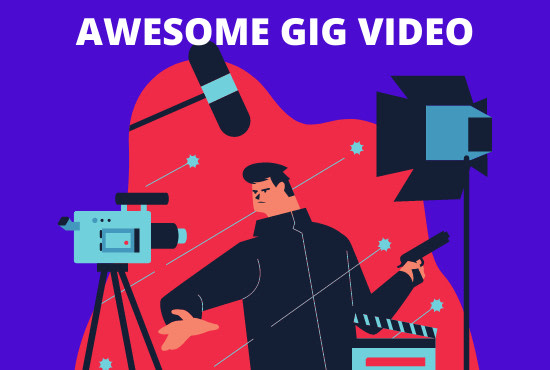 create awesome fiverr gig video to promote your gig