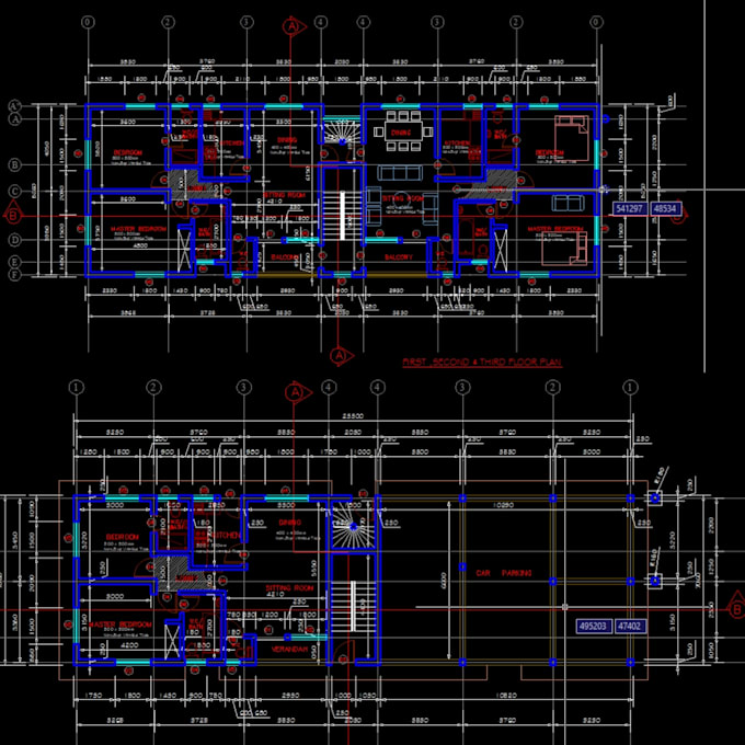 design your architectural drawing in 2d autocad