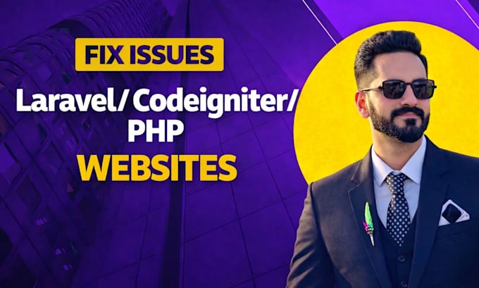 fix bugs and errors in your php laravel codeigniter website