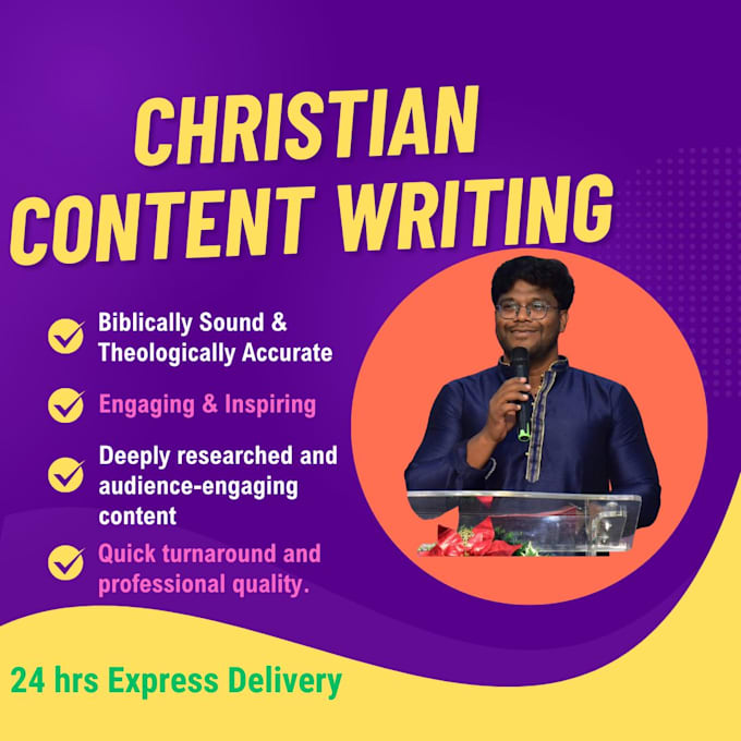 write spirit filled 400 word articles for christian platforms