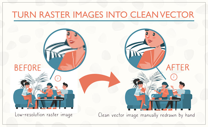 manually redraw your raster image as a clean vector