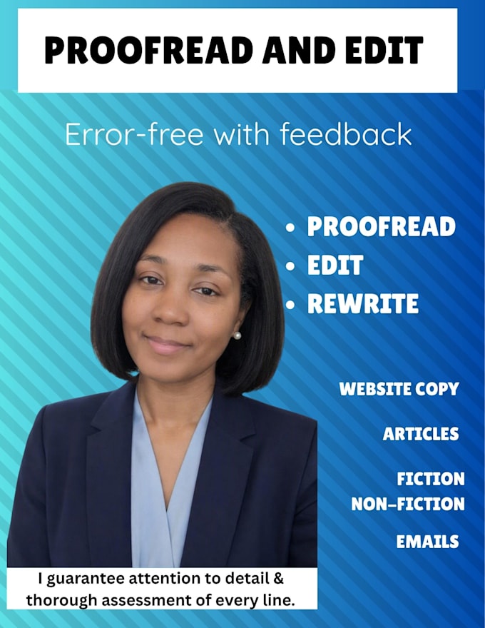 proofread and edit your text