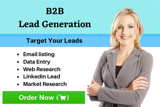I will do b2b lead generation data entry and email list building