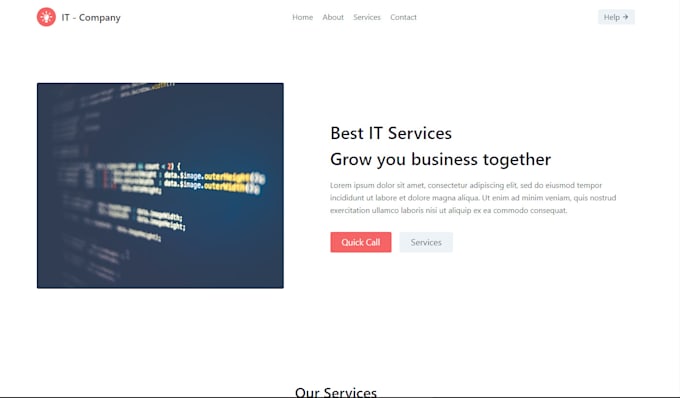 Create a modern and minimal website in html and css for you by Atuldev ...