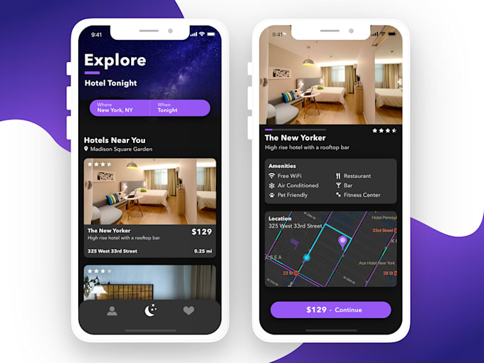 design creative mobile app UI and website UI