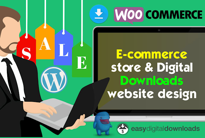 develop woocommerce or easy digital downloads ecommerce online store website
