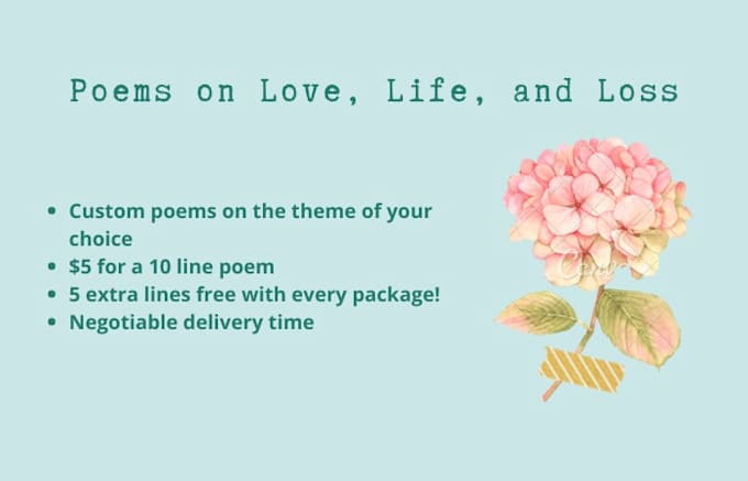 Write Custom Poems On Love Life And Loss By Bhumikasingh