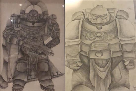draw scifi,medieval fan art for you