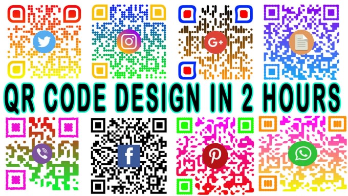 Create custom qr code with your logo by Graphicscore | Fiverr