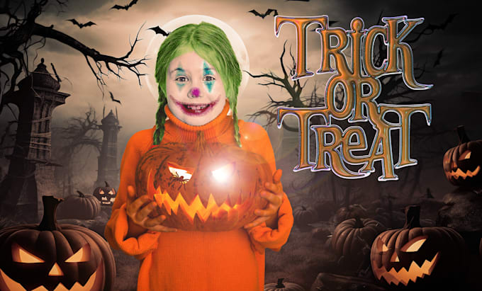 photoshop and edit your spooky halloween image
