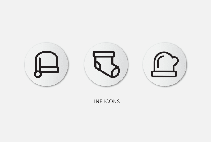 Design Modern Custom Outline Icon Set By Doicon