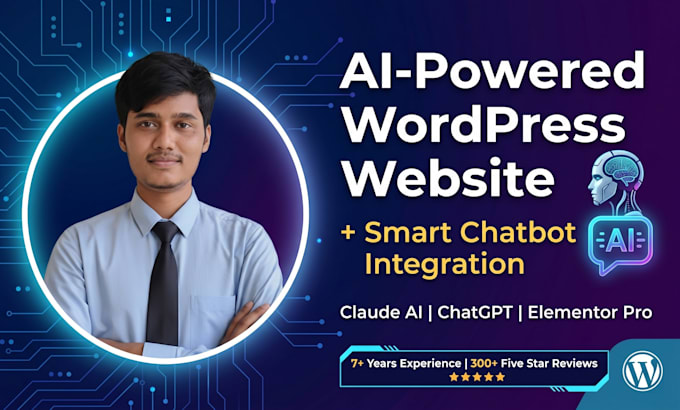 build a wordpress website with ai powered chatbot and automation
