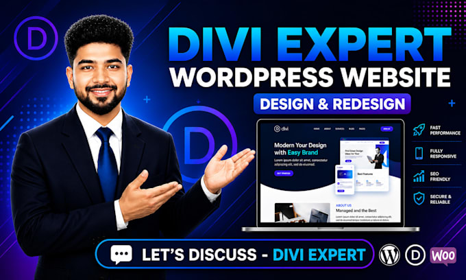 build, design, redesing, develop, or customize your wordpress website divi theme