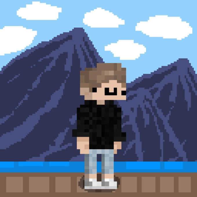 Create a high quality minecraft pixel art profile picture by Crab_fam