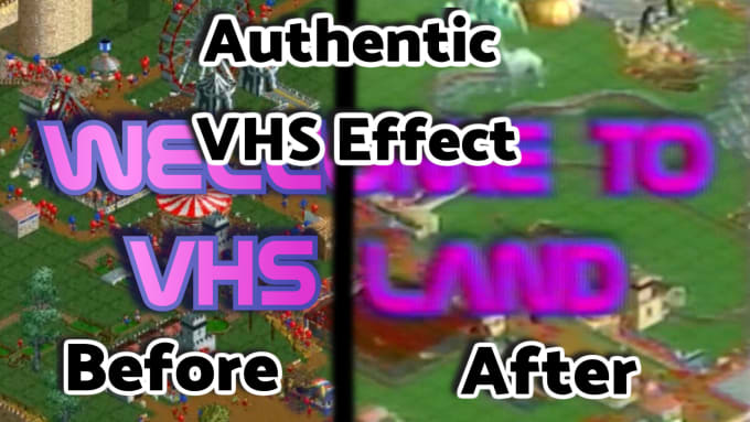 add an authentic vhs effect to your video