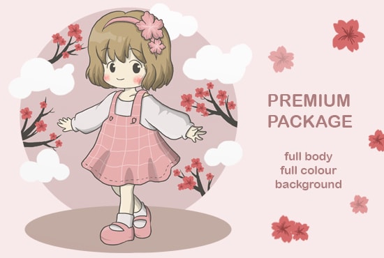 draw cute chibi character for you