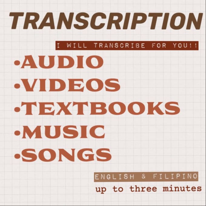 free transcriptions online