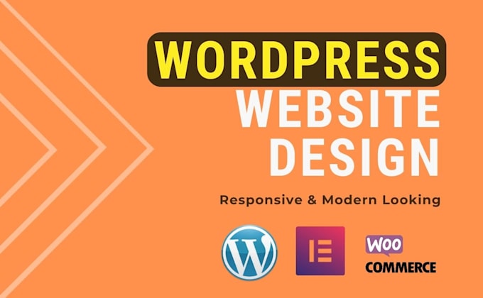 create responsive wordpress website design, business or blog website, lander