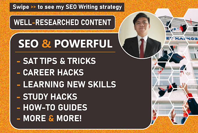 write education and careers articles and blog posts