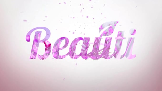 create a elegant nature logo animation with full HD